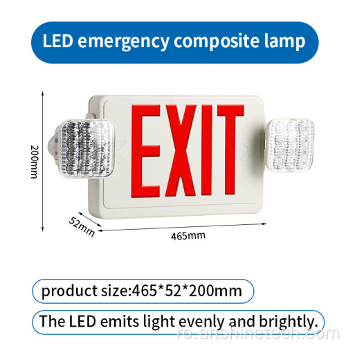 Lumină de urgență LED cu cap dublu 2*3W